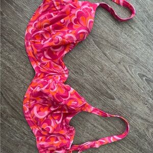 Pink & Orange Swirl Underwire Bikini Top - Women's Swim